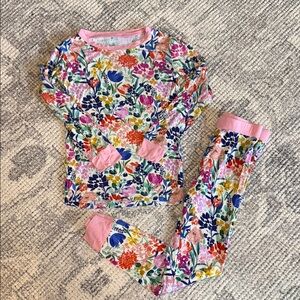 Little Sleepies Pink Floral Pajama Set